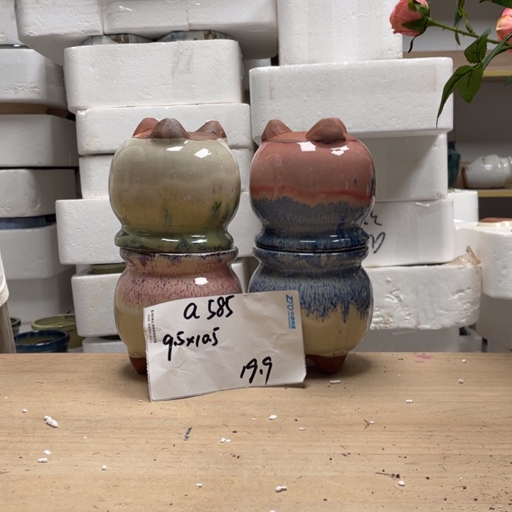 粗陶多肉花盆微瑕585