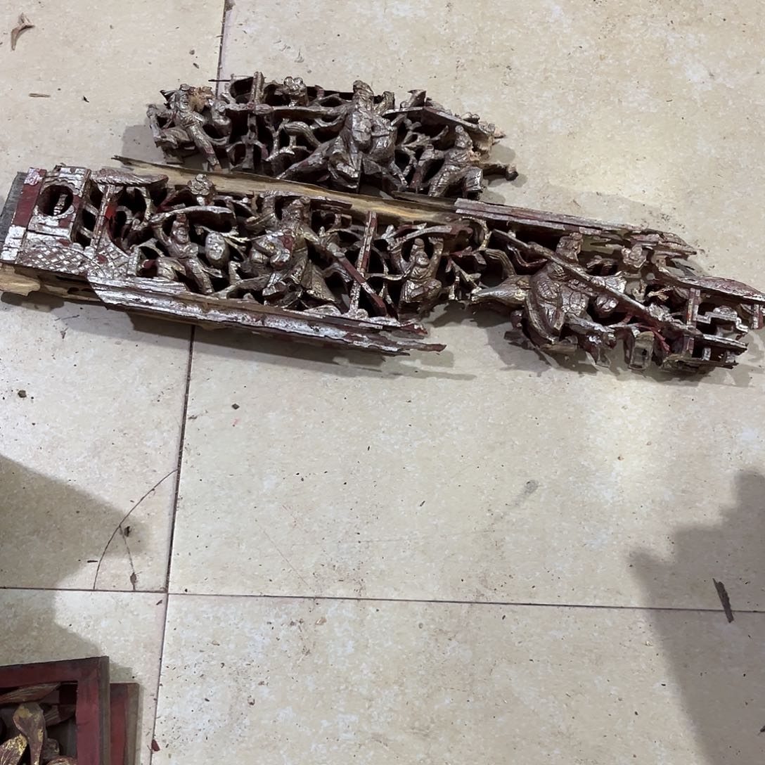 魔***易香榧木木雕.花板.家具.古建构件.卡子花.结子
