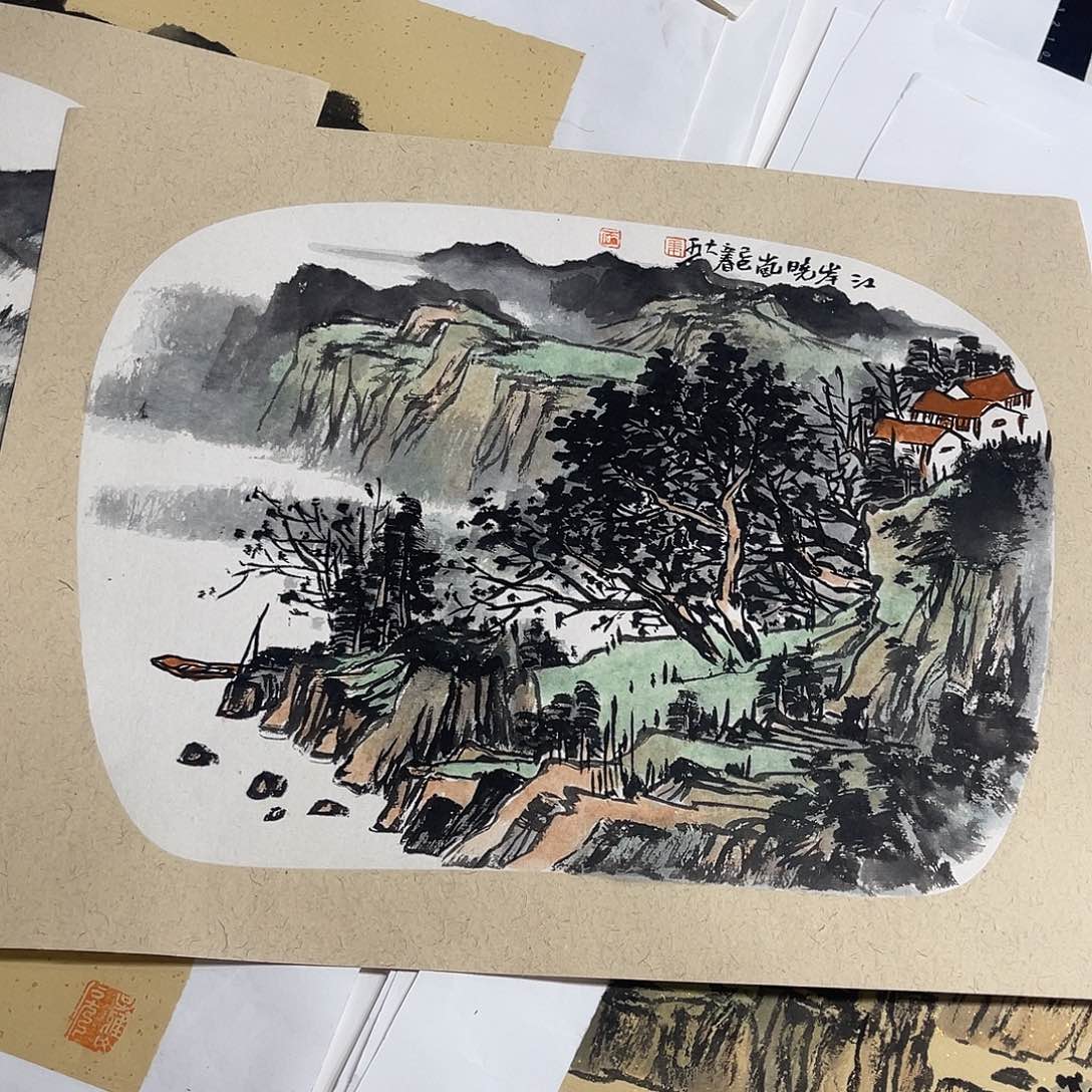 姜奇老师山水作品