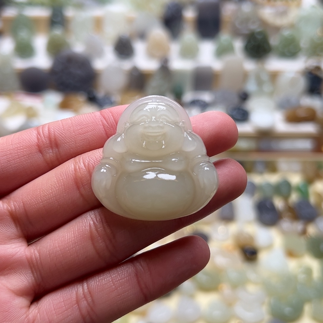 和田玉吊坠(赠链)未镶嵌