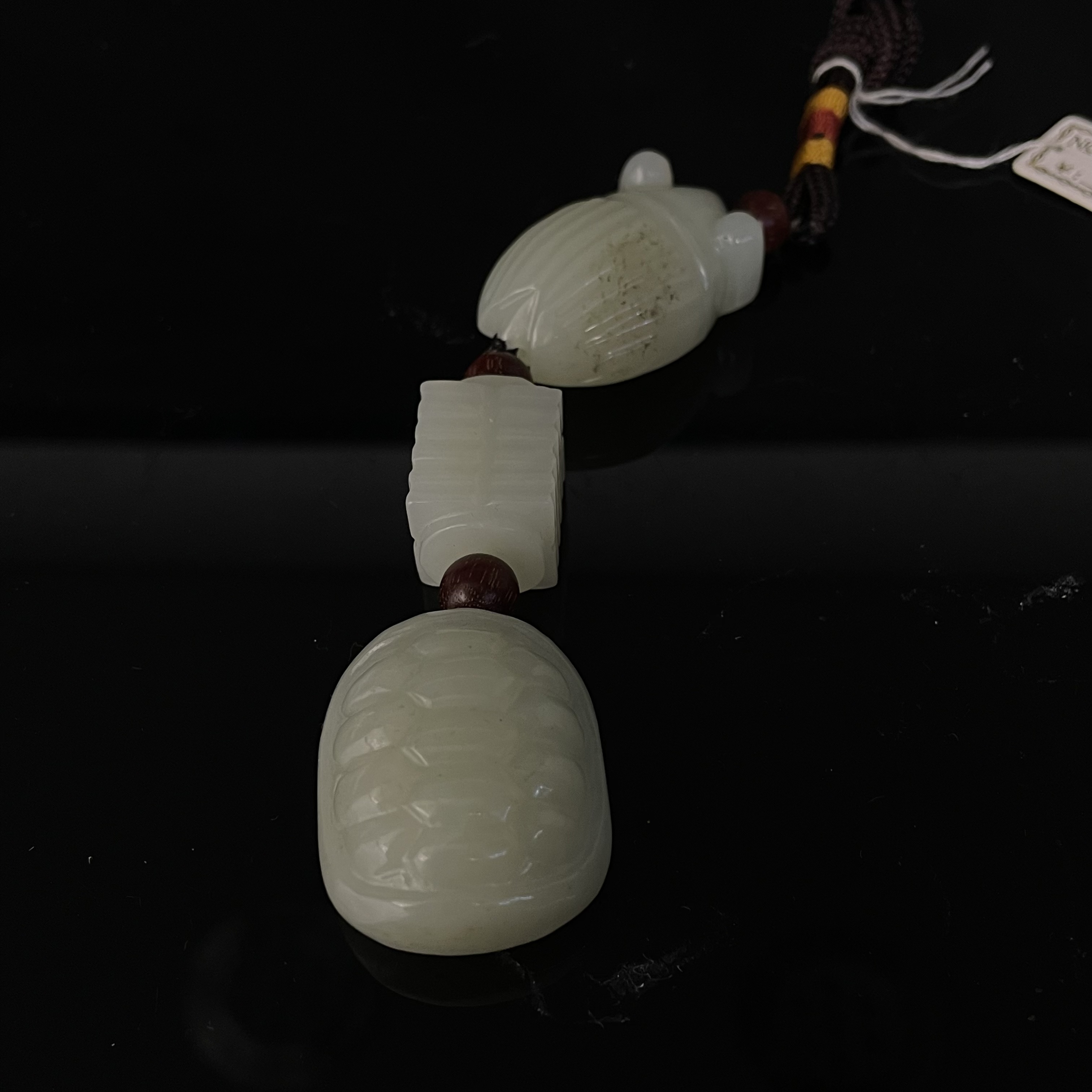 Tgz03民国和田玉多宝吊坠