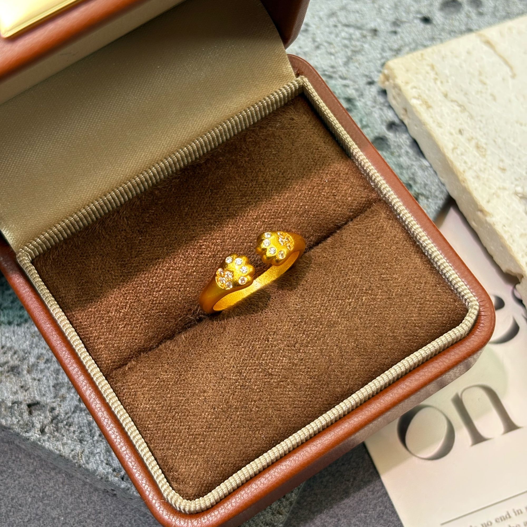 14156古法猫爪戒指B