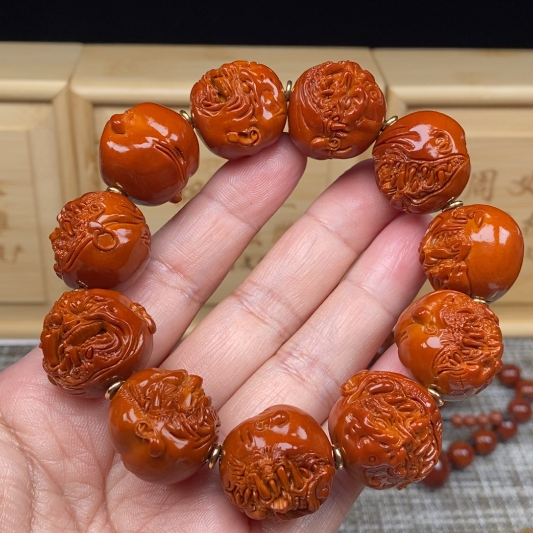 皖***晏橄榄核吊坠恶僧24