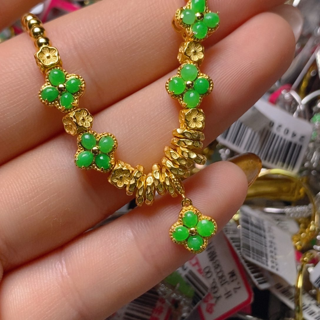 银S925镶嵌戒指翡翠百内无证书