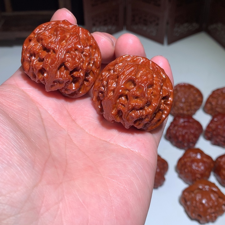 文玩核桃把件苹果41.1