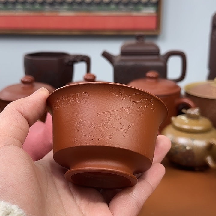 宜兴紫砂瑕疵主人杯杯