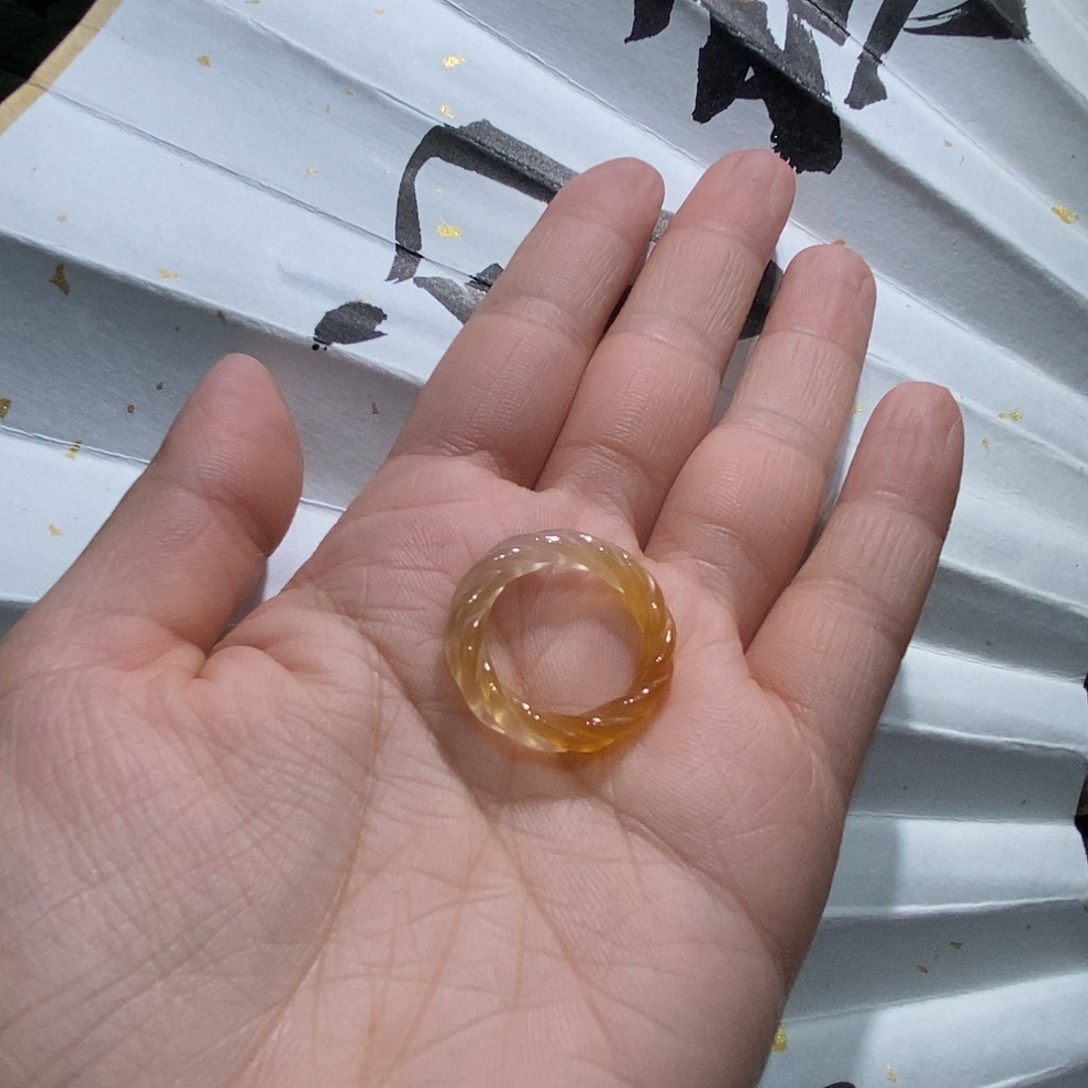 玛瑙/玉髓戒指未镶嵌尖****.