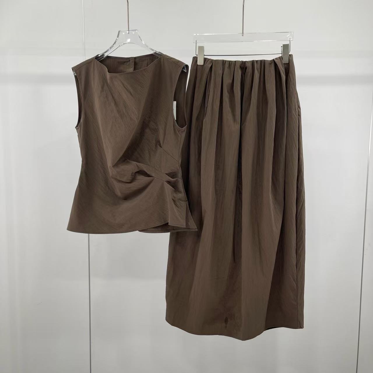 女装夏季新款连衣裙套装时尚显瘦套装裙5057/3504