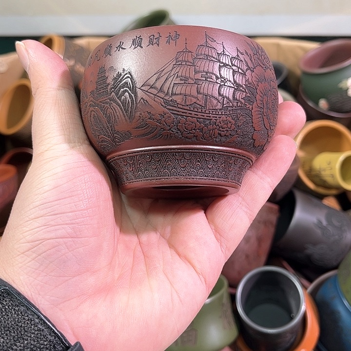 茶杯紫砂全手工紫砂主人杯