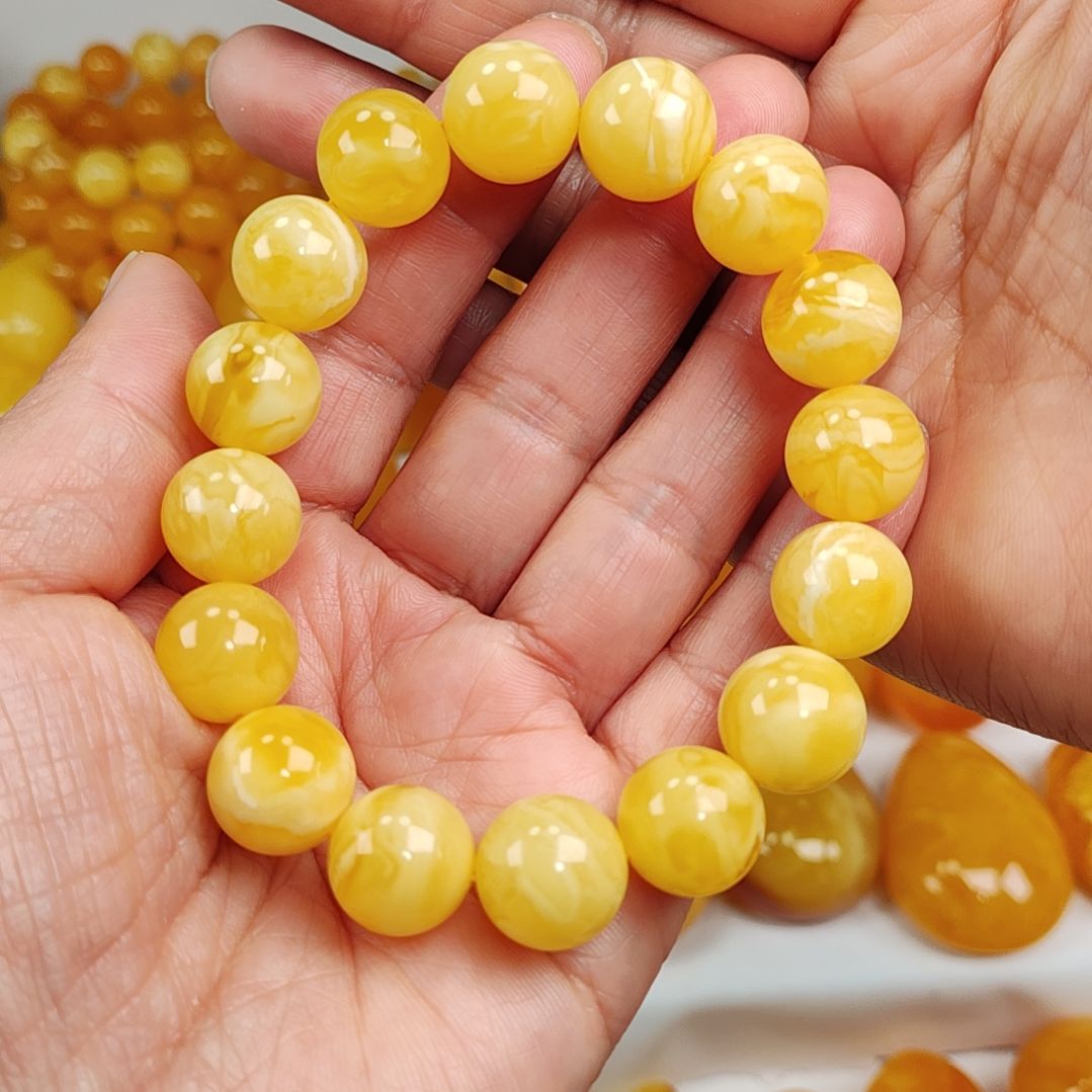 蜜蜡手串未镶嵌手串13