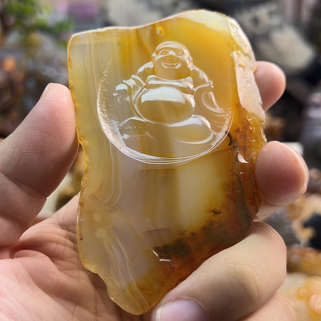 玛瑙/玉髓未镶嵌吊坠(不含链)