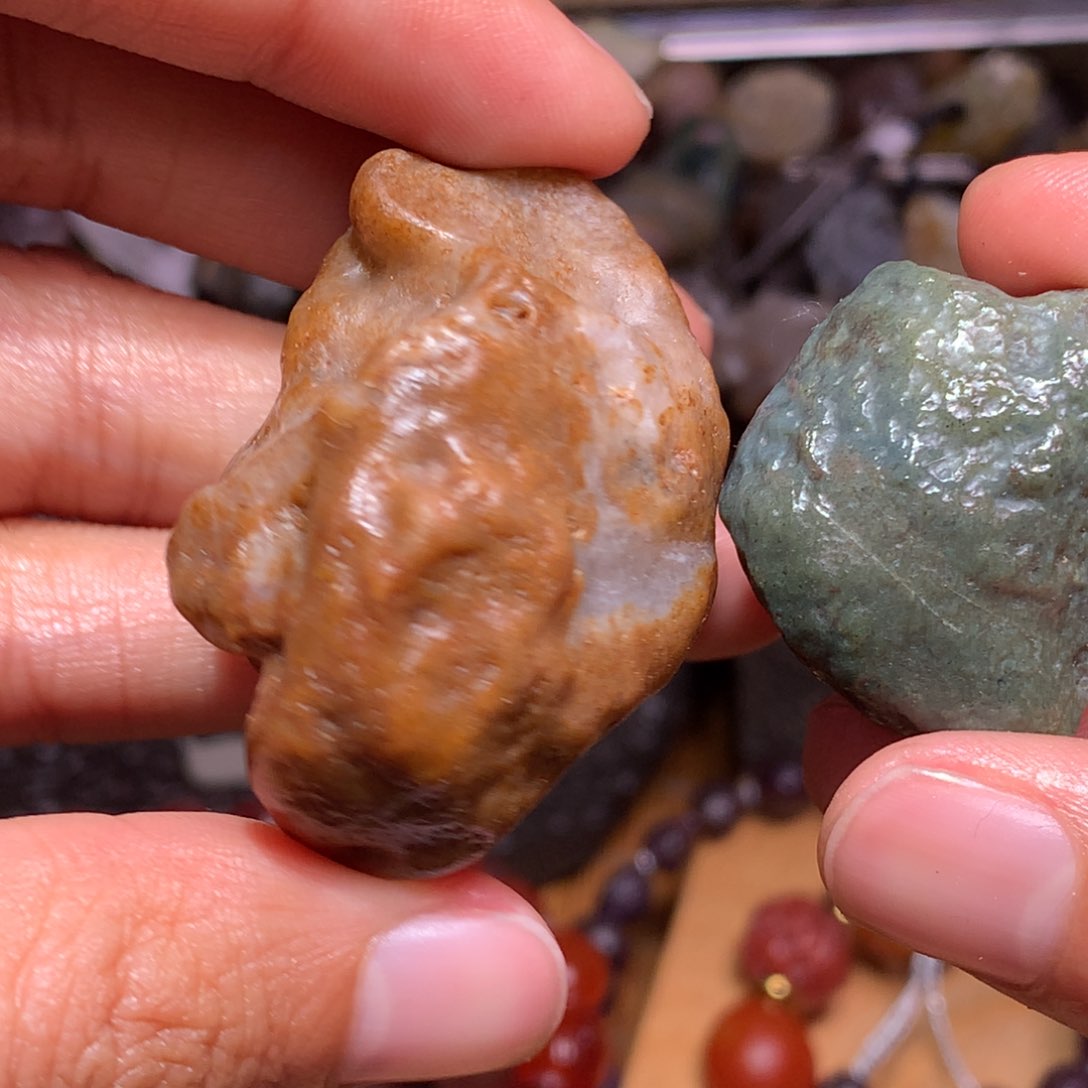 未镶嵌玛瑙/玉髓珠宝半成品
