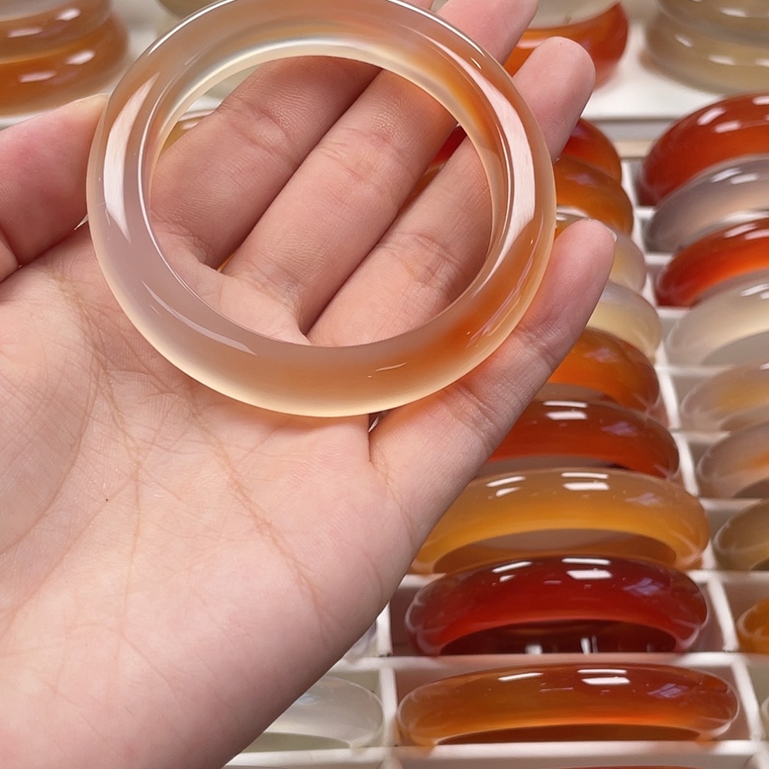 繁***锦玛瑙/玉髓手镯未镶嵌