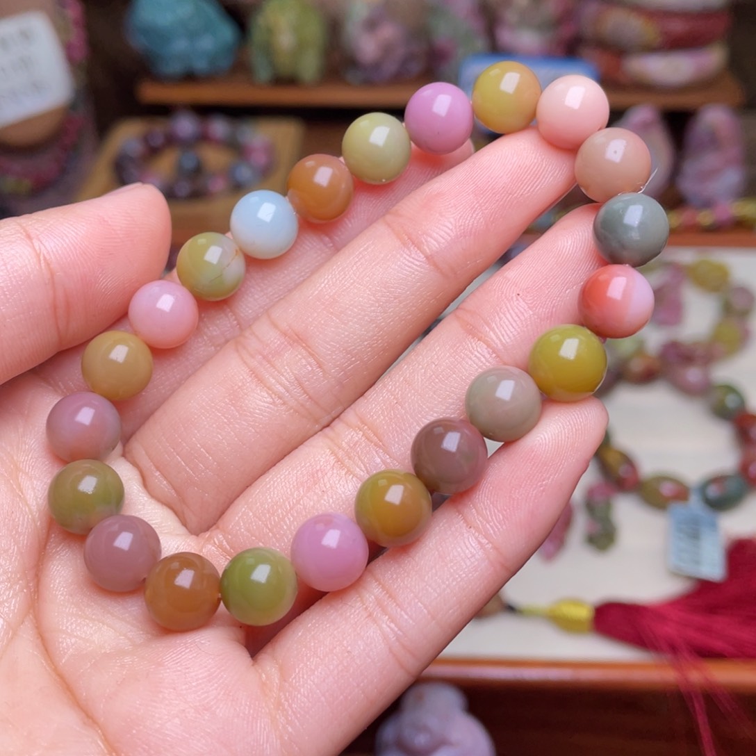 玛瑙/玉髓珠宝半成品未镶嵌盐源玛瑙磨砂手串