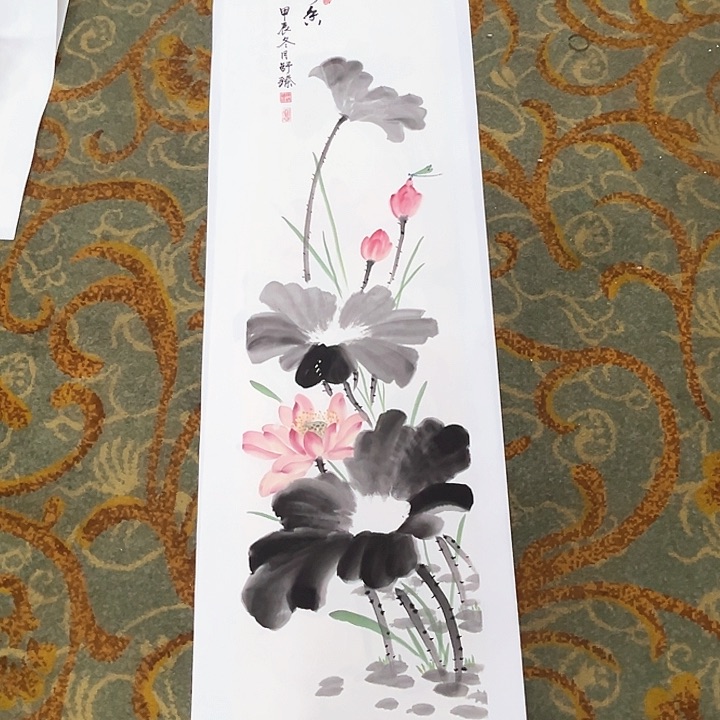 国画小*吧做卷轴陈舒臻