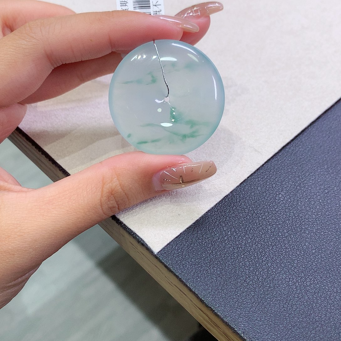 翡翠未镶嵌吊坠(不含链)35-6