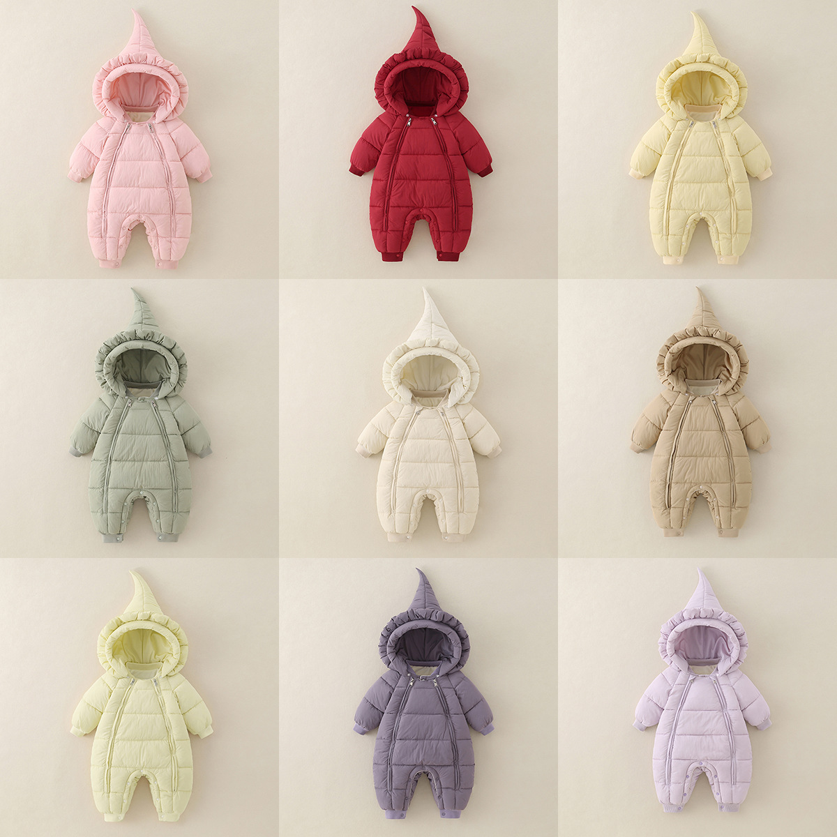 新生儿衣服婴儿连体衣秋冬宝宝外出服冬装加厚爬爬服新款保暖衣服