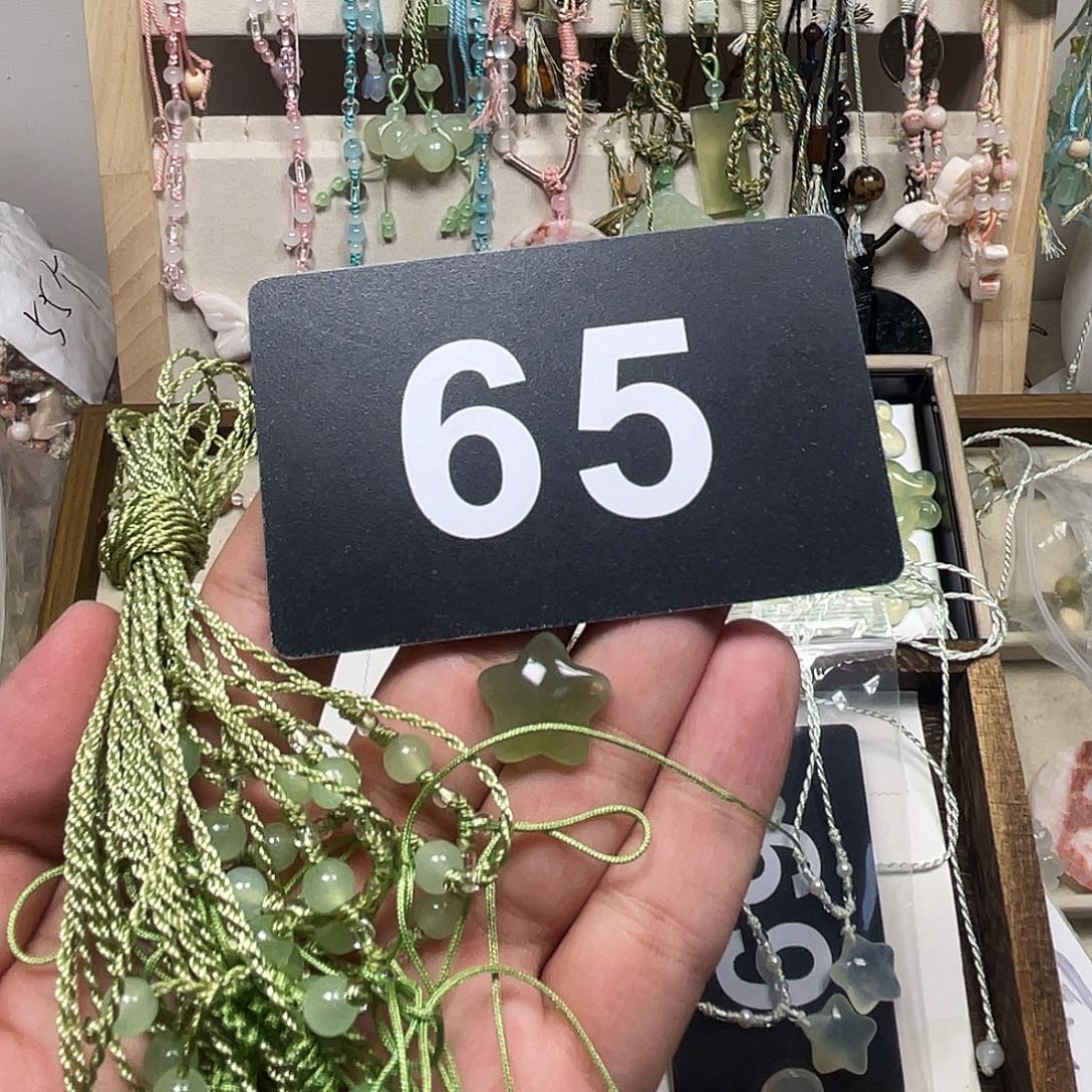 蛇纹石玉合金颈饰