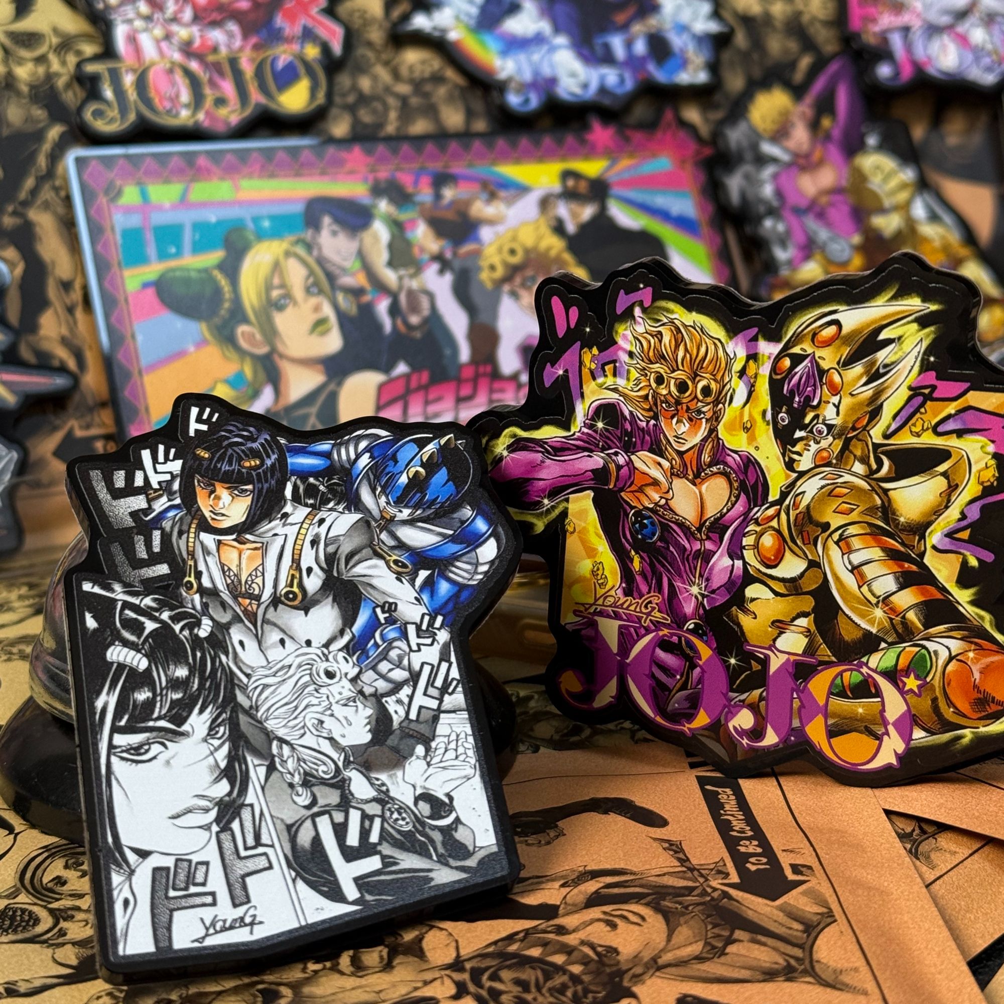 【三水文创】艺术家Young - JOJO的奇妙冒险动漫二创手绘异形冰箱贴