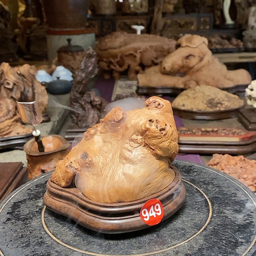【闪购商品】949号荔枝木香炉工艺