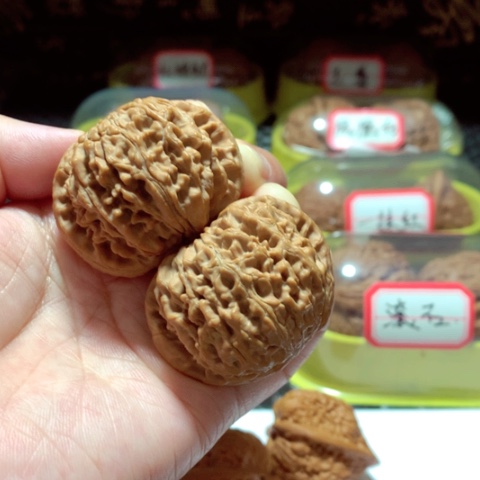 吊坠文玩核桃女娲石43