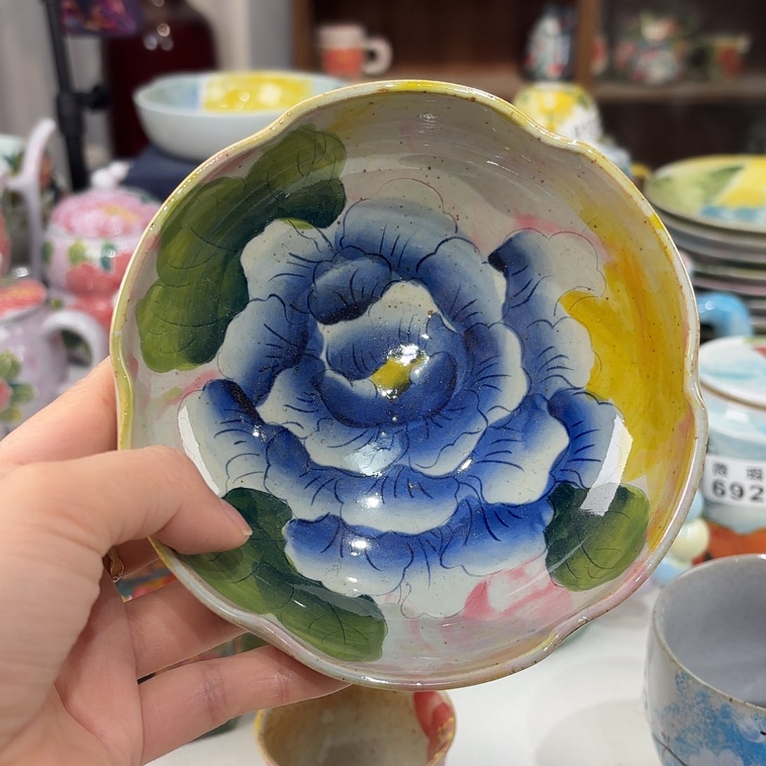 景德镇手绘高温釉下彩陶瓷茶具