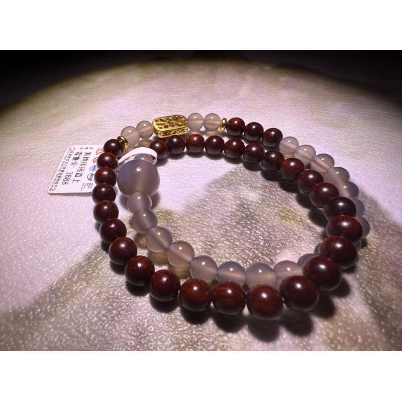 精美手串 小叶紫檀双圈设计