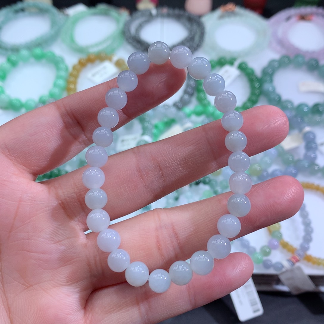 翡翠手链未镶嵌天然