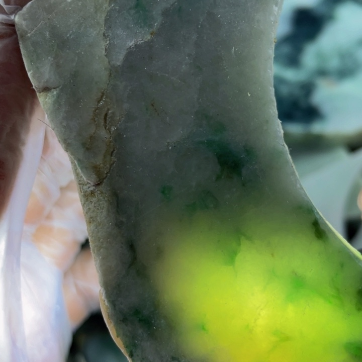 翡翠吊坠(不含链)未镶嵌翡翠边角料