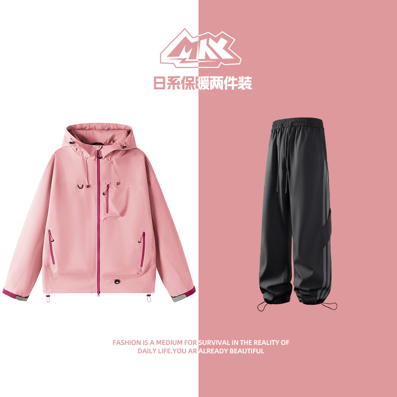 UNDER ZONE  25AW新款多巴胺宽松情侣同款休闲套装
