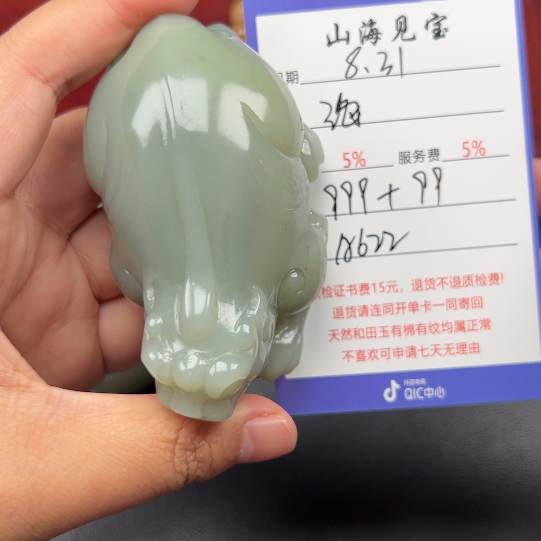 颈饰未镶嵌和田玉海**色