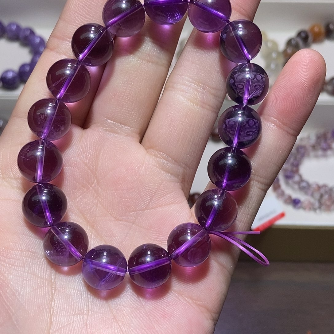 手链未镶嵌水晶巴西帝王紫水晶12.7