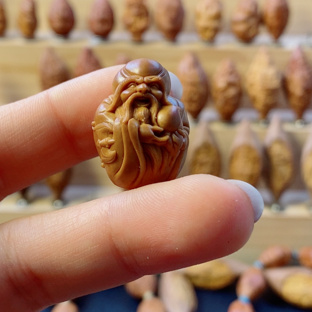 插***逃手串/手链橄榄核寿星