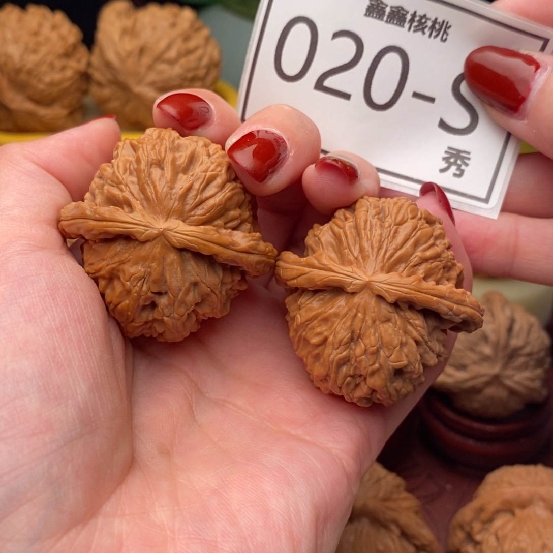 文玩核桃把件白狮40