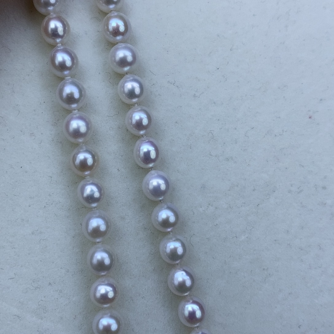 淡水珍珠颈饰银S925镶嵌➕7极光高品