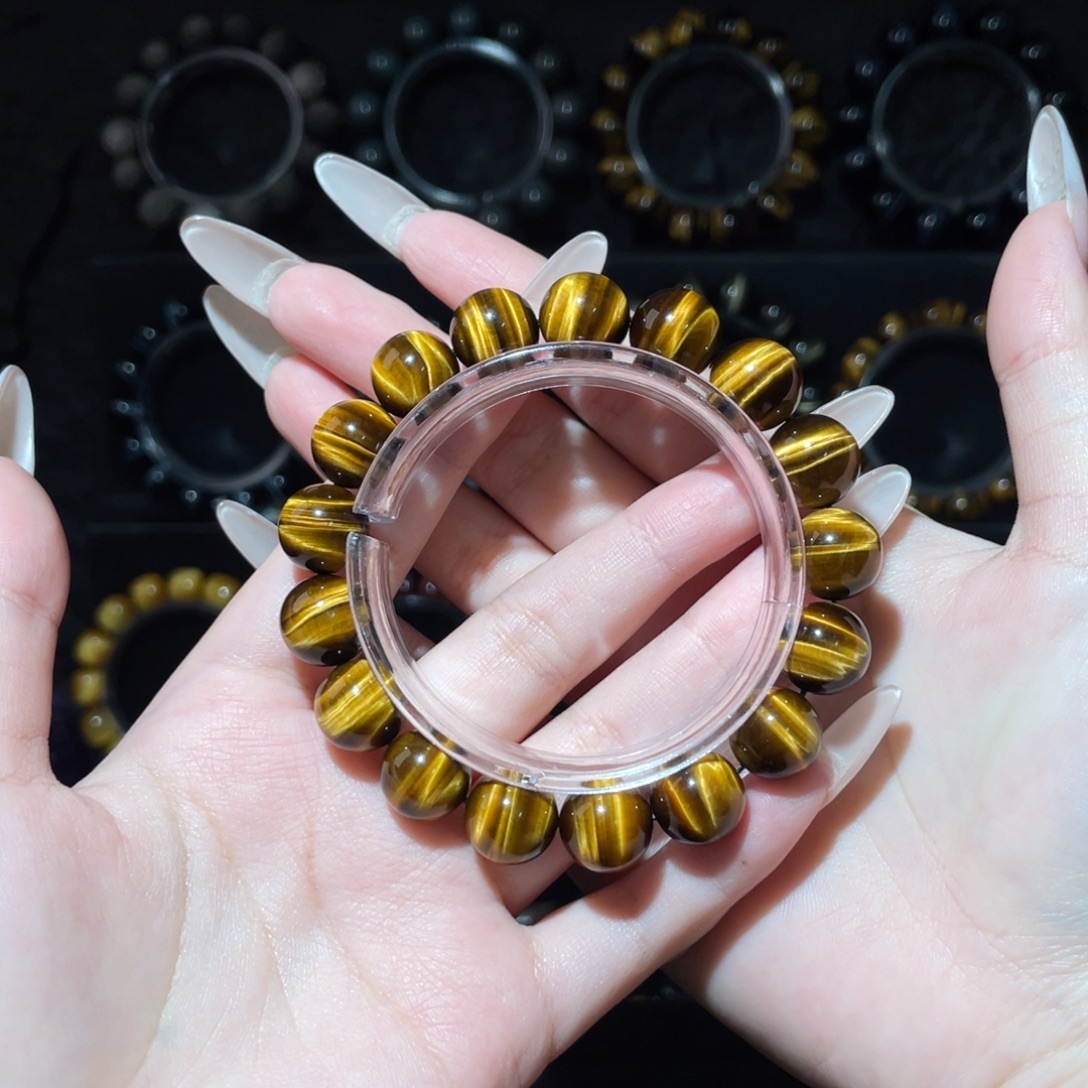 木变石未镶嵌手链12黄虎眼手串