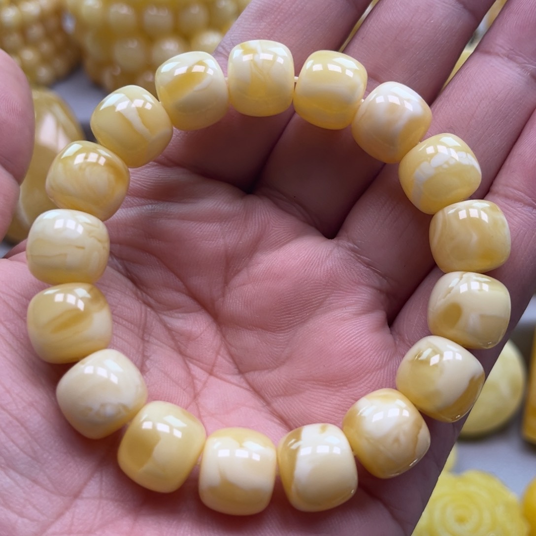 琥珀手链未镶嵌手串