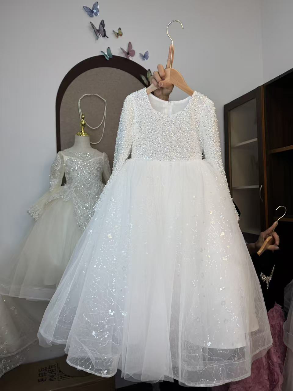 【永恒】加裙撑礼服公主风女礼服连衣裙长袖公主裙走秀女孩