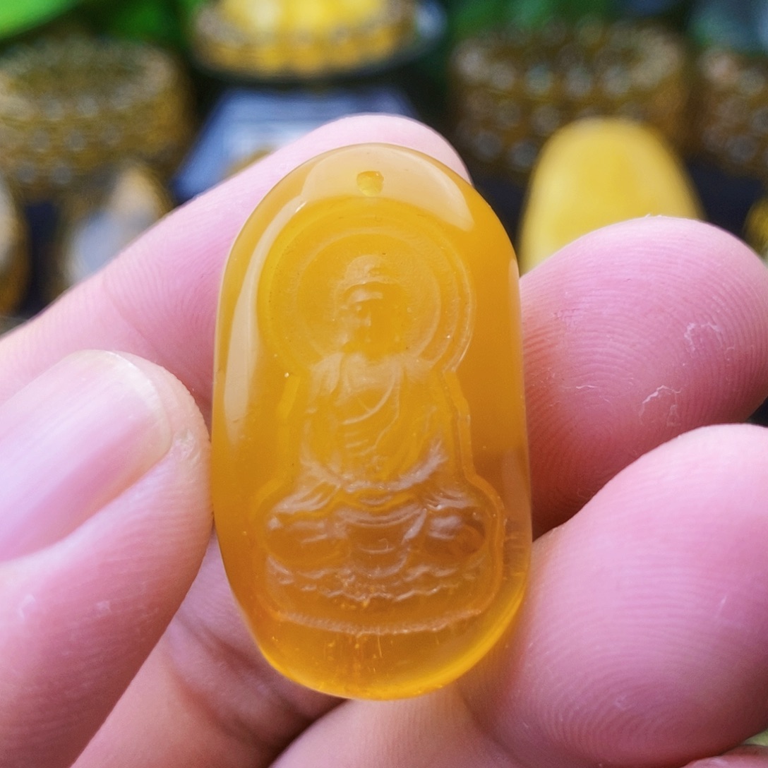 【闪购商品】金珀吊坠(不含链)未镶嵌