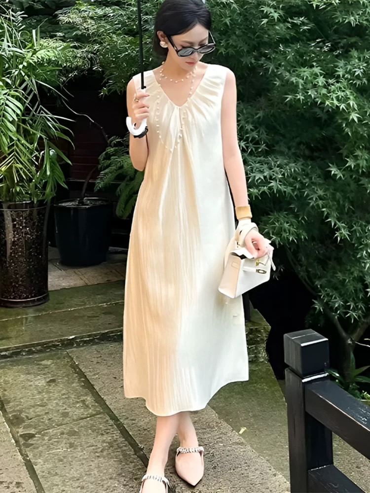 B1-3-3.4 B1-4-1.2.3.4-YR-2422 无袖减龄连衣裙-冯丽丽