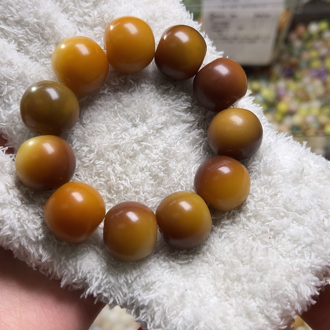 白玉菩提吊坠卡21橘苹果一条