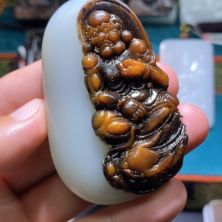 和田玉未镶嵌颈饰A7 