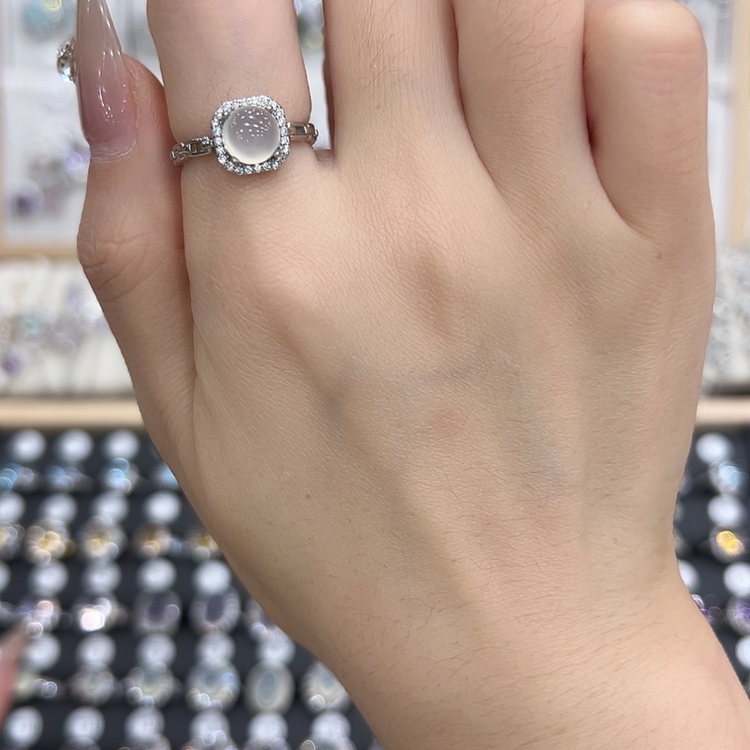 @***@银S925镶嵌水晶戒指