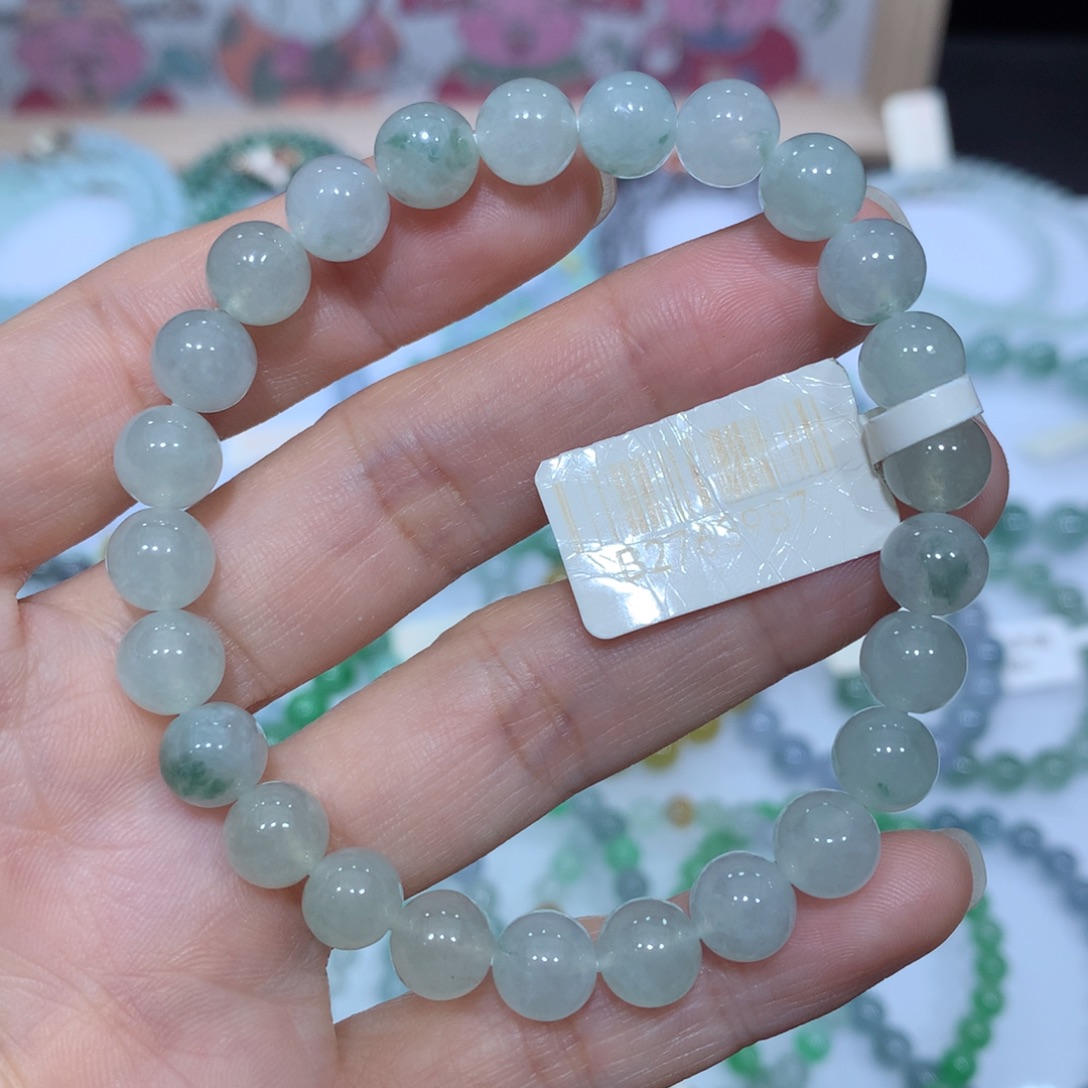 翡翠未镶嵌手链天然