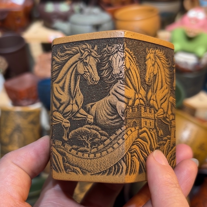 紫砂茶杯宜兴紫砂主人杯