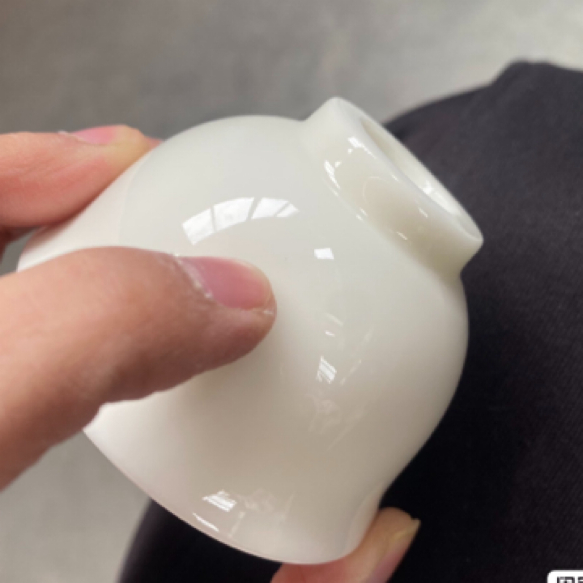 微瑕介意的勿拍月什么同款压手小主人杯没底款高冰上釉