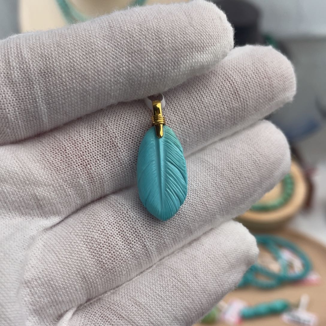 绿松石手链18K金镶嵌金枝玉叶