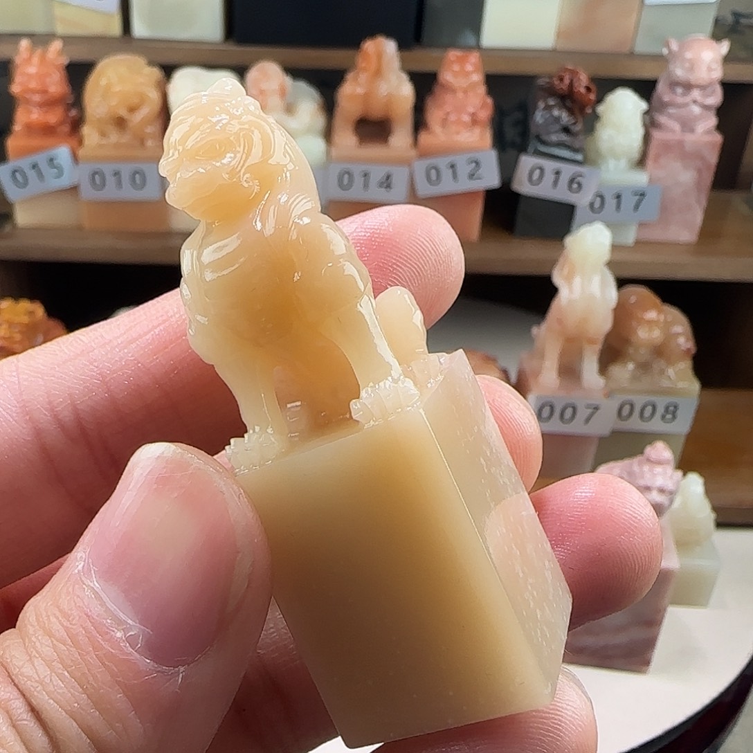 寿山石印石015老挝保利石印章