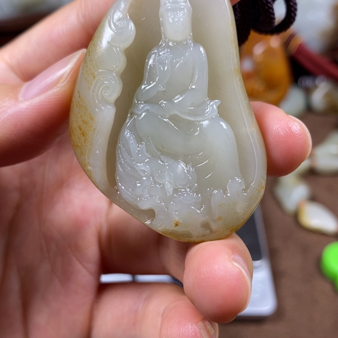 和田玉未镶嵌挂件