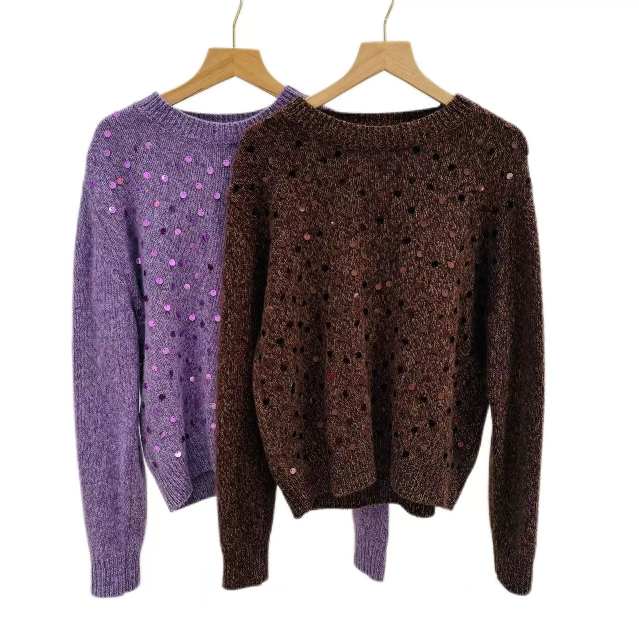 【九九专享】亮片毛衣YTN004